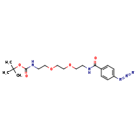 tert-butyl N-[2-(2-{2-[(4-azidophenyl)formamido]ethoxy}ethoxy)ethyl]carbamate