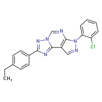 10-(2-chlorophenyl)-4-(4-ethylphenyl)-3,5,6,8,10,11-hexaazatricyclo[7.3.0.0²,?]dodeca-1(9),2,4,7,11-pentaene