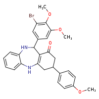10-(3-bromo-4,5-dimethoxyphenyl)-14-(4-methoxyphenyl)-2,9-diazatricyclo[9.4.0.0³,?]pentadeca-1(11),3,5,7-tetraen-12-one