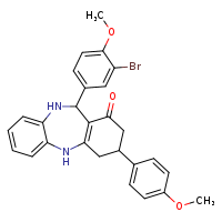 10-(3-bromo-4-methoxyphenyl)-14-(4-methoxyphenyl)-2,9-diazatricyclo[9.4.0.0³,?]pentadeca-1(11),3,5,7-tetraen-12-one