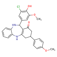 10-(3-chloro-4-hydroxy-5-methoxyphenyl)-14-(4-methoxyphenyl)-2,9-diazatricyclo[9.4.0.0³,?]pentadeca-1(11),3,5,7-tetraen-12-one