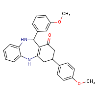 10-(3-methoxyphenyl)-14-(4-methoxyphenyl)-2,9-diazatricyclo[9.4.0.0³,?]pentadeca-1(11),3,5,7-tetraen-12-one