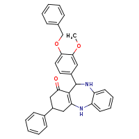 10-[4-(benzyloxy)-3-methoxyphenyl]-14-phenyl-2,9-diazatricyclo[9.4.0.0³,?]pentadeca-1(11),3,5,7-tetraen-12-one