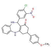 10-(4-chloro-3-nitrophenyl)-14-(4-methoxyphenyl)-2,9-diazatricyclo[9.4.0.0³,?]pentadeca-1(11),3,5,7-tetraen-12-one