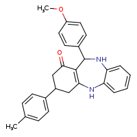 10-(4-methoxyphenyl)-14-(4-methylphenyl)-2,9-diazatricyclo[9.4.0.0³,?]pentadeca-1(11),3,5,7-tetraen-12-one