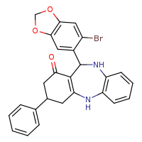 10-(6-bromo-2H-1,3-benzodioxol-5-yl)-14-phenyl-2,9-diazatricyclo[9.4.0.0³,?]pentadeca-1(11),3(8),4,6-tetraen-12-one