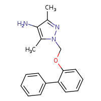 1-({[1,1'-biphenyl]-2-yloxy}methyl)-3,5-dimethylpyrazol-4-amine