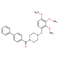 1-{[1,1'-biphenyl]-4-carbonyl}-4-[(2,3,4-trimethoxyphenyl)methyl]piperazine