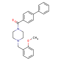 1-{[1,1'-biphenyl]-4-carbonyl}-4-[(2-methoxyphenyl)methyl]piperazine