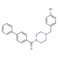 1-{[1,1'-biphenyl]-4-carbonyl}-4-[(4-bromophenyl)methyl]piperazine