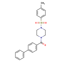 1-{[1,1'-biphenyl]-4-carbonyl}-4-(4-methylbenzenesulfonyl)piperazine