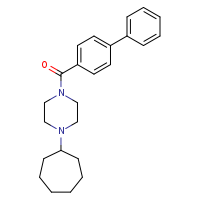 1-{[1,1'-biphenyl]-4-carbonyl}-4-cycloheptylpiperazine