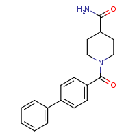1-{[1,1'-biphenyl]-4-carbonyl}piperidine-4-carboxamide