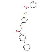 1-{[1,1'-biphenyl]-4-yl}-2-({5-[(2-oxo-2-phenylethyl)sulfanyl]-1,3,4-thiadiazol-2-yl}sulfanyl)ethanone