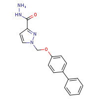 1-({[1,1'-biphenyl]-4-yloxy}methyl)pyrazole-3-carbohydrazide