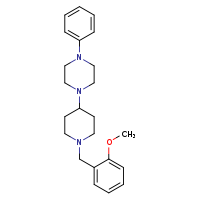 1-{1-[(2-methoxyphenyl)methyl]piperidin-4-yl}-4-phenylpiperazine