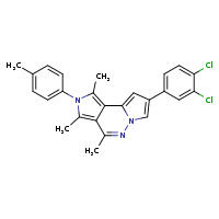 11-(3,4-dichlorophenyl)-3,5,7-trimethyl-4-(4-methylphenyl)-4,8,9-triazatricyclo[7.3.0.0²,?]dodeca-1(12),2,5,7,10-pentaene