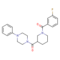 1-[1-(3-fluorobenzoyl)piperidine-3-carbonyl]-4-phenylpiperazine