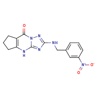 11-{[(3-nitrophenyl)methyl]amino}-1,8,10,12-tetraazatricyclo[7.3.0.0³,?]dodeca-3(7),9,11-trien-2-one