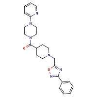1-{1-[(3-phenyl-1,2,4-oxadiazol-5-yl)methyl]piperidine-4-carbonyl}-4-(pyridin-2-yl)piperazine