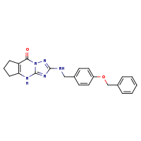 11-({[4-(benzyloxy)phenyl]methyl}amino)-1,8,10,12-tetraazatricyclo[7.3.0.0³,?]dodeca-3(7),9,11-trien-2-one