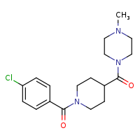 1-[1-(4-chlorobenzoyl)piperidine-4-carbonyl]-4-methylpiperazine