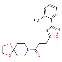 1-{1,4-dioxa-8-azaspiro[4.5]decan-8-yl}-3-[3-(2-methylphenyl)-1,2,4-oxadiazol-5-yl]propan-1-one