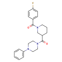 1-[1-(4-fluorobenzoyl)piperidine-3-carbonyl]-4-phenylpiperazine
