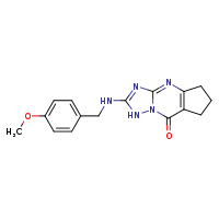 11-{[(4-methoxyphenyl)methyl]amino}-1,8,10,12-tetraazatricyclo[7.3.0.0³,?]dodeca-3(7),8,10-trien-2-one