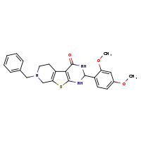 11-benzyl-5-(2,4-dimethoxyphenyl)-8-thia-4,6,11-triazatricyclo[7.4.0.0²,?]trideca-1(9),2(7)-dien-3-one