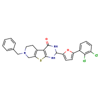 11-benzyl-5-[5-(2,3-dichlorophenyl)furan-2-yl]-8-thia-4,6,11-triazatricyclo[7.4.0.0²,?]trideca-1(9),2(7)-dien-3-one