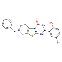 11-benzyl-5-(5-bromo-2-hydroxyphenyl)-8-thia-4,6,11-triazatricyclo[7.4.0.0²,?]trideca-1(9),2(7)-dien-3-one