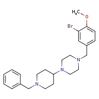 1-(1-benzylpiperidin-4-yl)-4-[(3-bromo-4-methoxyphenyl)methyl]piperazine