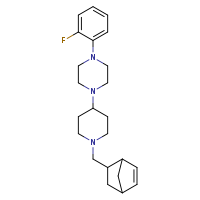 1-(1-{bicyclo[2.2.1]hept-5-en-2-ylmethyl}piperidin-4-yl)-4-(2-fluorophenyl)piperazine
