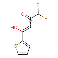 1,1-difluoro-4-hydroxy-4-(thiophen-2-yl)but-3-en-2-one