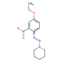 1-[(1E)-2-(4-ethoxy-2-nitrophenyl)diazen-1-yl]piperidine