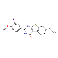 11-ethyl-5-(3-iodo-4-methoxyphenyl)-8-thia-4,6-diazatricyclo[7.4.0.0²,?]trideca-1(9),2(7)-dien-3-one