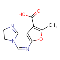 11-methyl-10-oxa-3,6,8-triazatricyclo[7.3.0.0²,?]dodeca-1(9),2,7,11-tetraene-12-carboxylic acid
