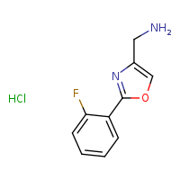 1-[2-(2-fluorophenyl)-1,3-oxazol-4-yl]methanamine hydrochloride