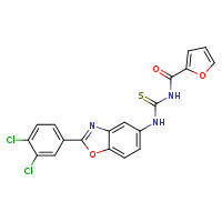 1-[2-(3,4-dichlorophenyl)-1,3-benzoxazol-5-yl]-3-(furan-2-carbonyl)thiourea