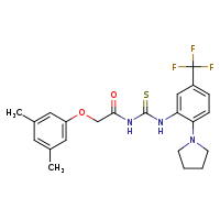 1-[2-(3,5-dimethylphenoxy)acetyl]-3-[2-(pyrrolidin-1-yl)-5-(trifluoromethyl)phenyl]thiourea