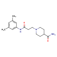1-{2-[(3,5-dimethylphenyl)carbamoyl]ethyl}piperidine-4-carboxamide