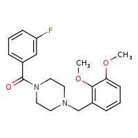 1-[(2,3-dimethoxyphenyl)methyl]-4-(3-fluorobenzoyl)piperazine