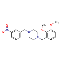 1-[(2,3-dimethoxyphenyl)methyl]-4-[(3-nitrophenyl)methyl]piperazine