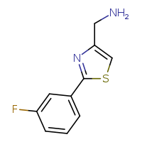 1-[2-(3-fluorophenyl)-1,3-thiazol-4-yl]methanamine