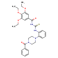 1-[2-(4-benzoylpiperazin-1-yl)phenyl]-3-(3,4,5-triethoxybenzoyl)thiourea