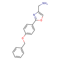 1-{2-[4-(benzyloxy)phenyl]-1,3-oxazol-4-yl}methanamine