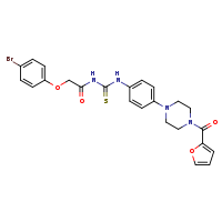 1-[2-(4-bromophenoxy)acetyl]-3-{4-[4-(furan-2-carbonyl)piperazin-1-yl]phenyl}thiourea