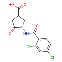 1-(2,4-dichlorobenzamido)-5-oxopyrrolidine-3-carboxylic acid