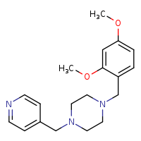 1-[(2,4-dimethoxyphenyl)methyl]-4-(pyridin-4-ylmethyl)piperazine